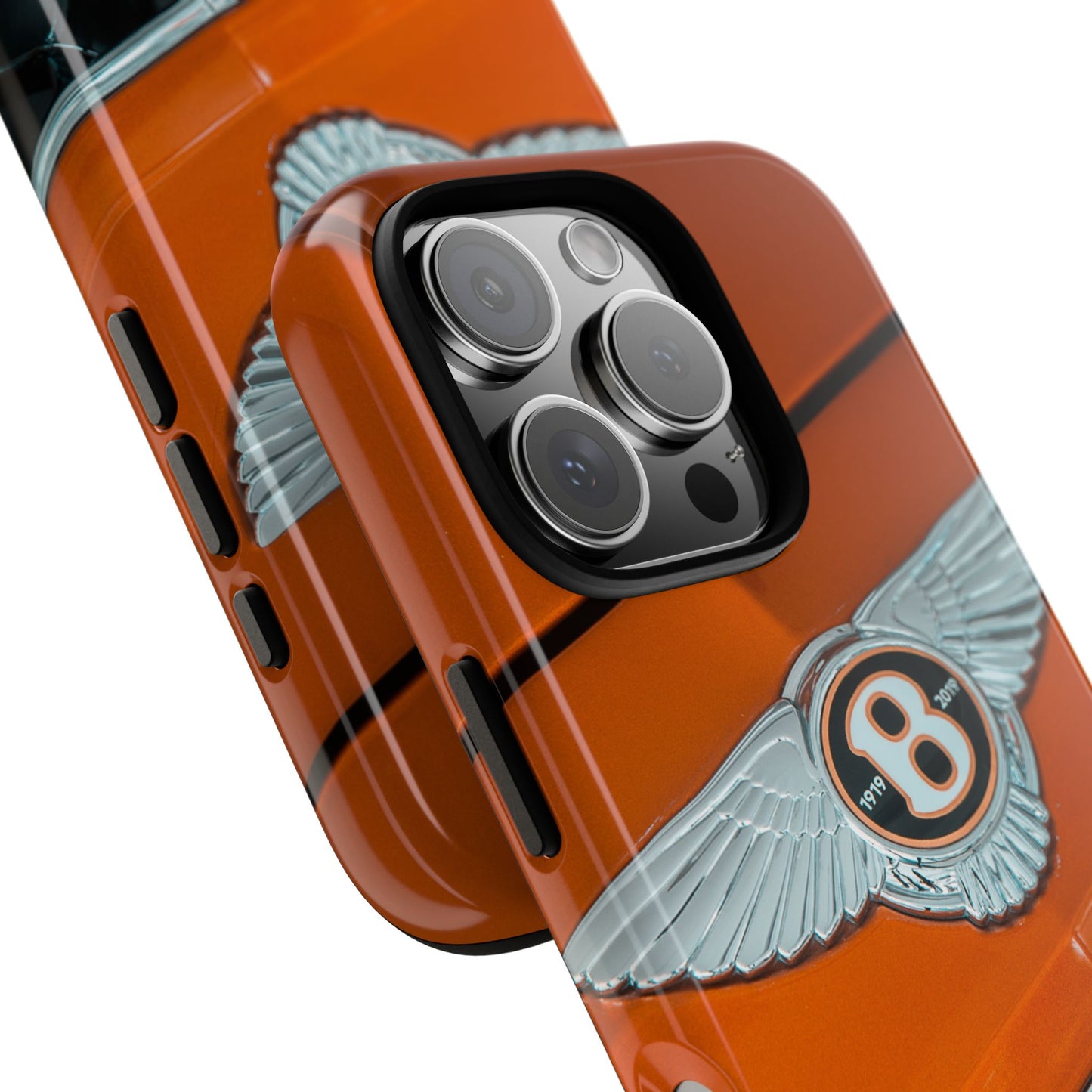 Phone Case iPhone 16/15/14 - Orange Luxury Car Tough Case