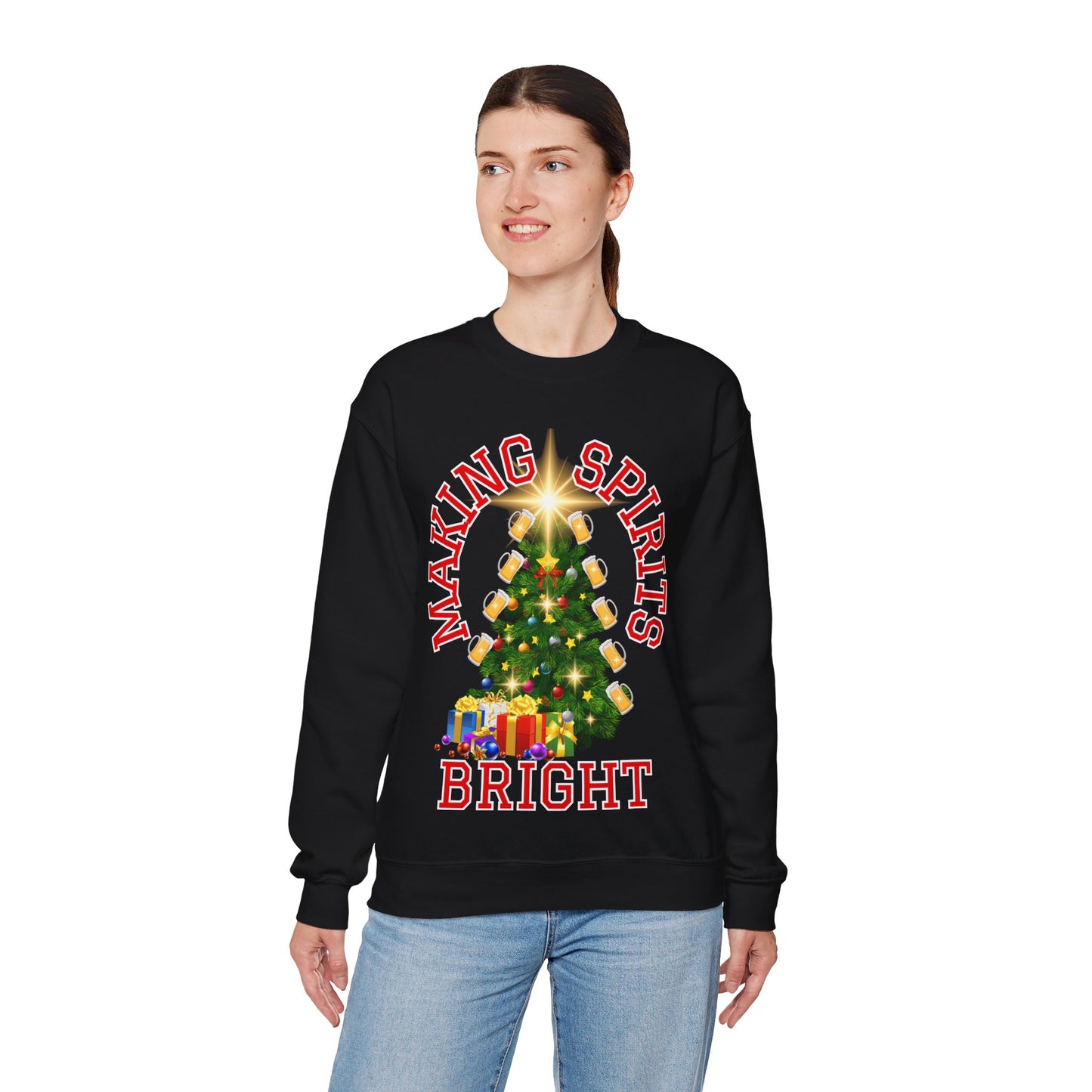 Making Spirits Bright - Unisex Heavy Blend™ Crewneck Sweatshirt