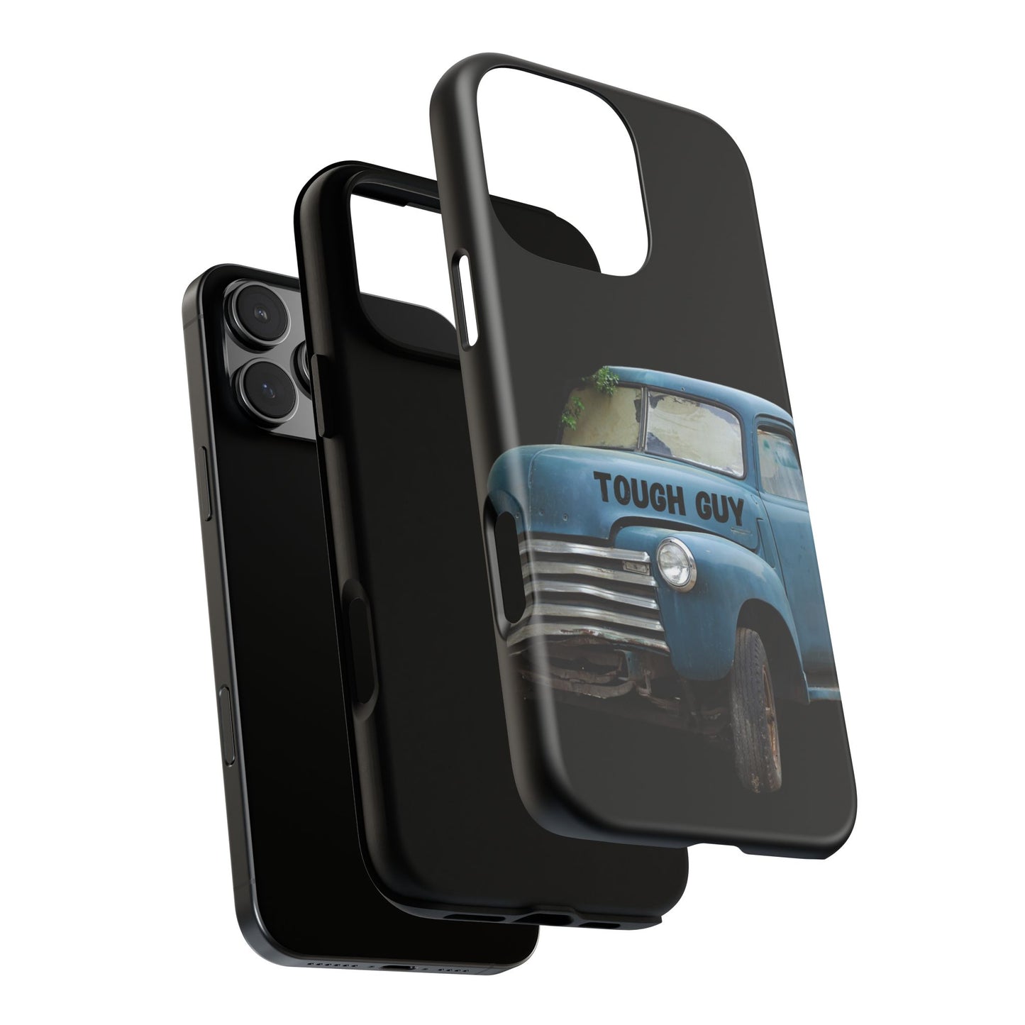 Phone Case iPhone 16/15/14 - Old Blue Truck Tough Guy Tough Case