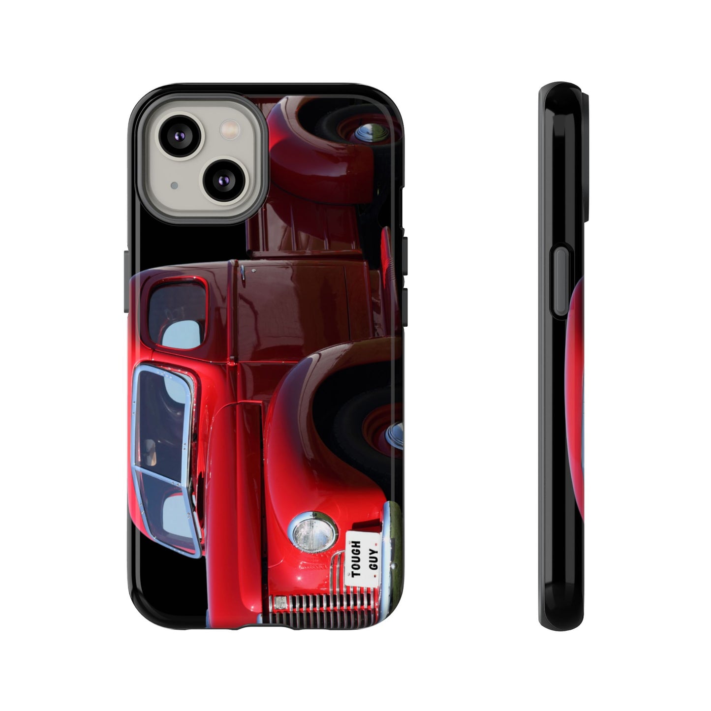 Phone Case iPhone 16/15/14 - Tough Guy Vintage Red Truck Tough Case