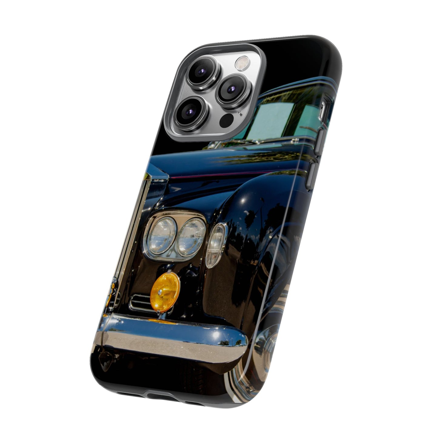 Phone Case iPhone 16/15/14 - Black Car Tough Case