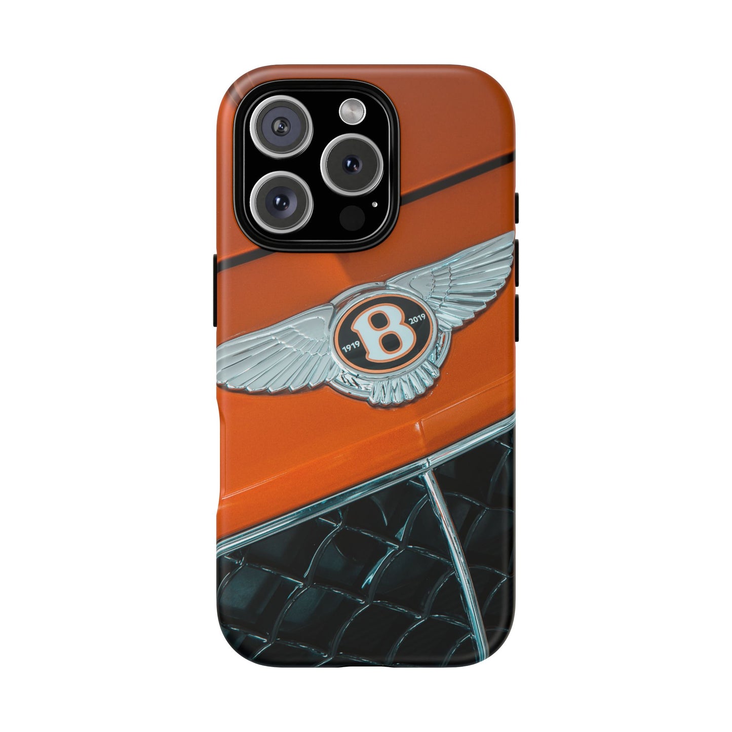 Phone Case iPhone 16/15/14 - Orange Luxury Car Tough Case