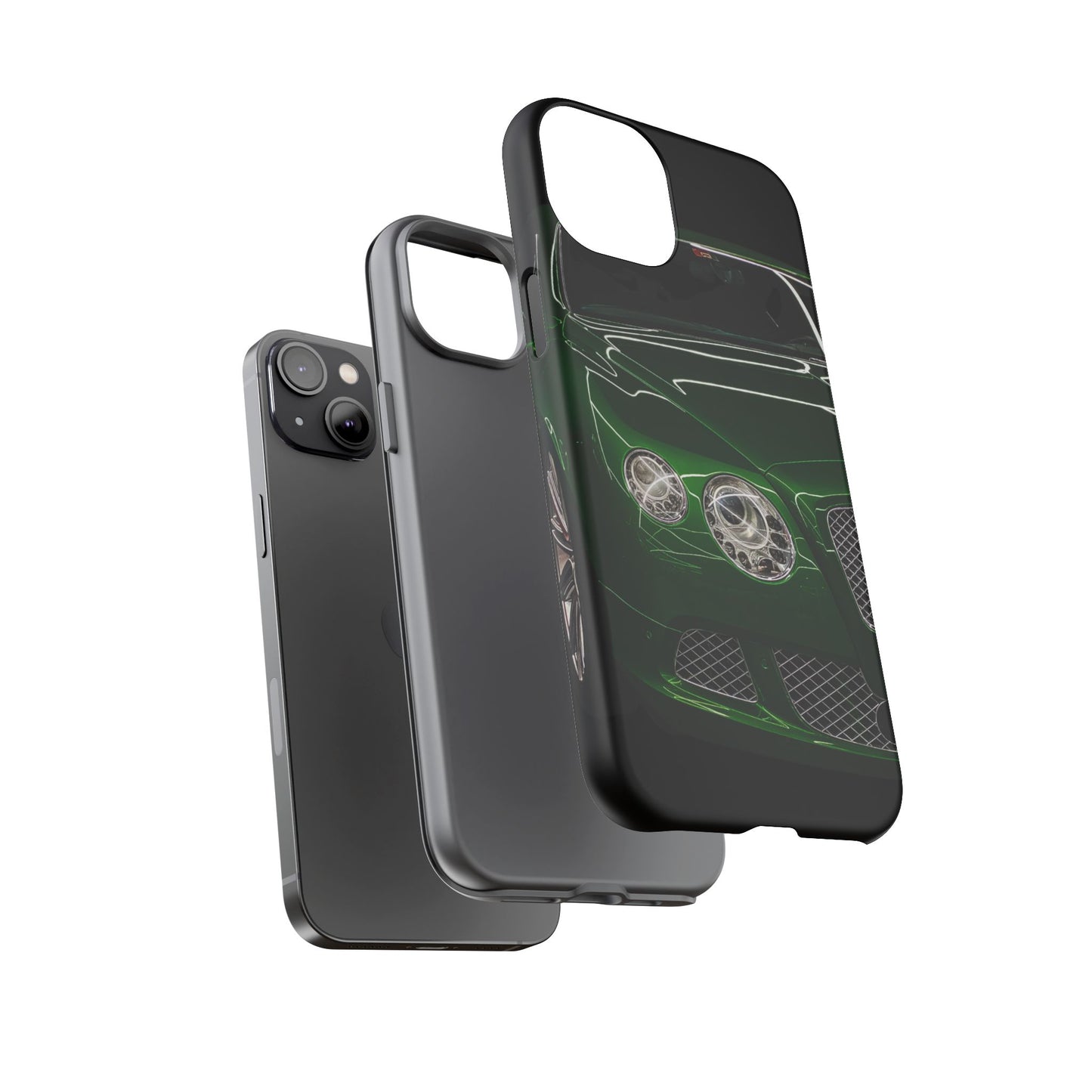 Phone Case iPhone 16/15/14 - Green Luxury Car Tough Case