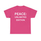 Peace Unlimited Edition Unisex Heavy Cotton Tee | Casual Wear, Gift for Friends, Peace Activism, Comfort, Everyday Style