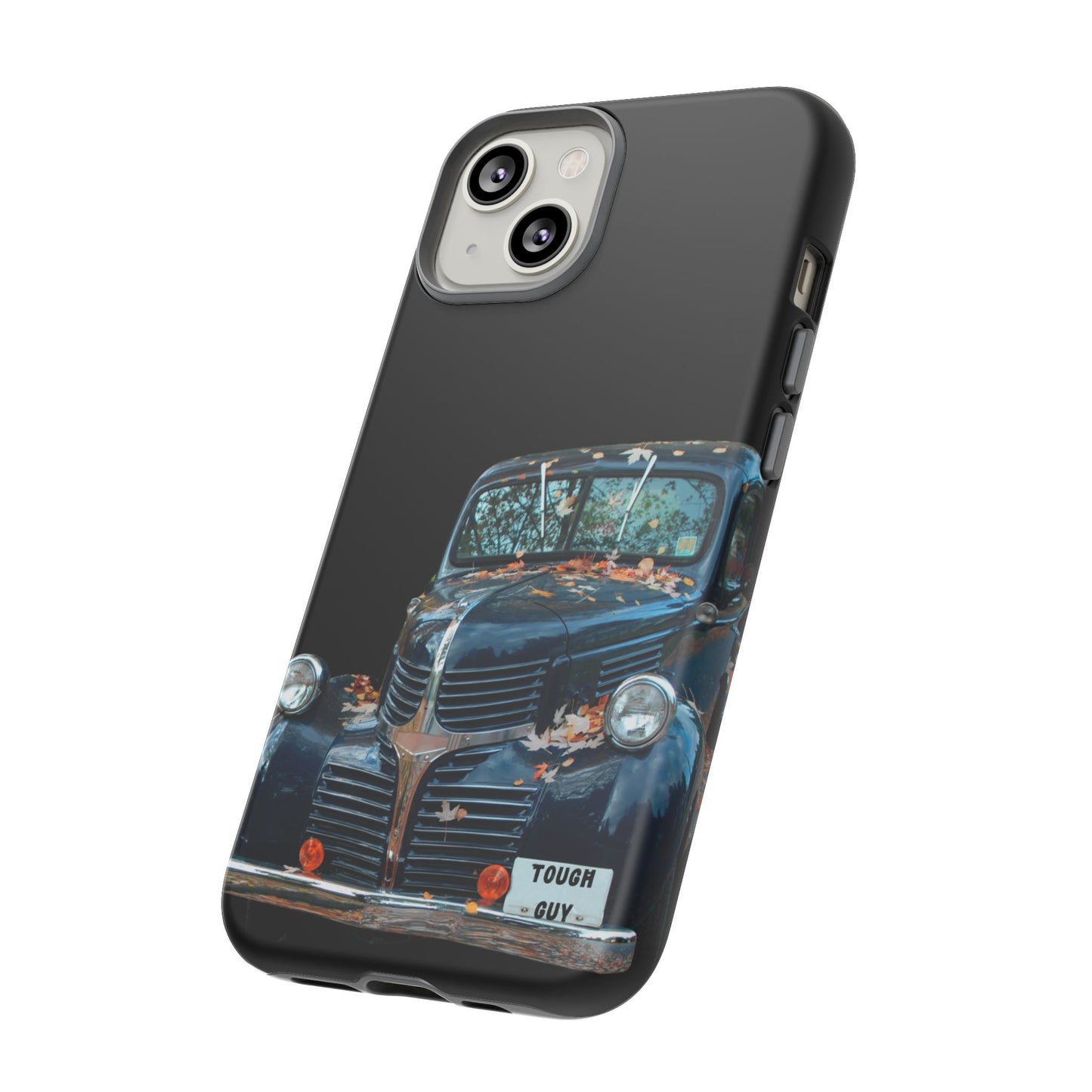 Phone Case iPhone 16/15/14 - Vintage Black Truck Tough Guy Tough Case