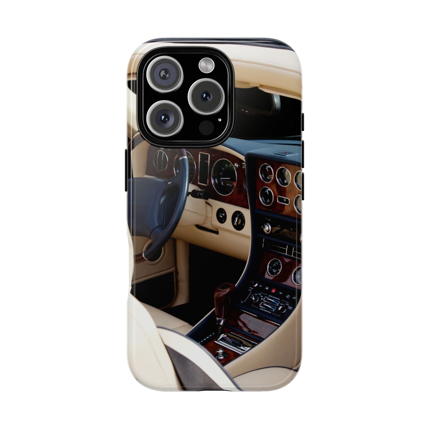 Phone Case iPhone 16/15/14 - Luxury Car Interior Tough Case