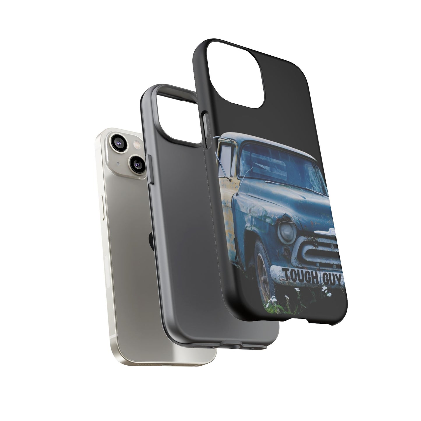 Phone Case iPhone 16/15/14 - Old Blue & Yellow Truck Tough Guy Tough Case