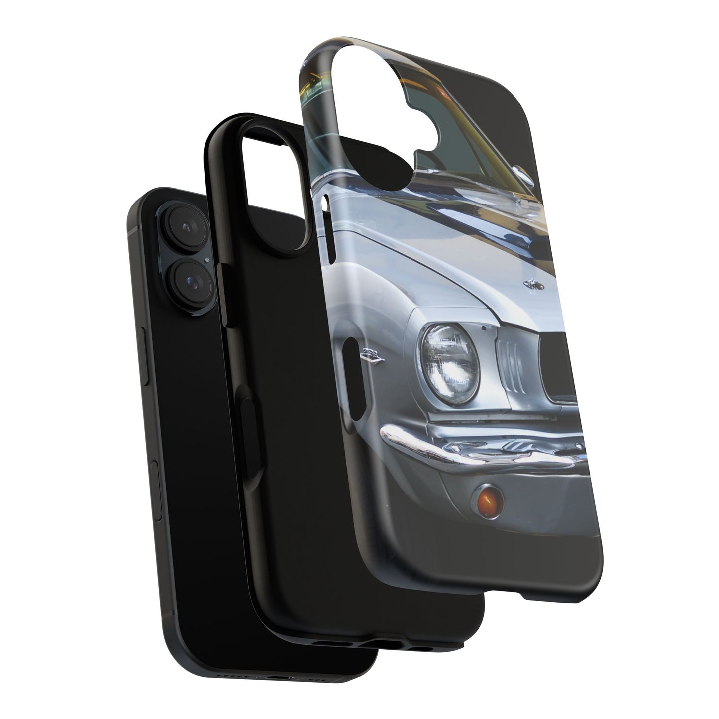 Phone Case iPhone 16/15/14 - Silver Car Tough Case