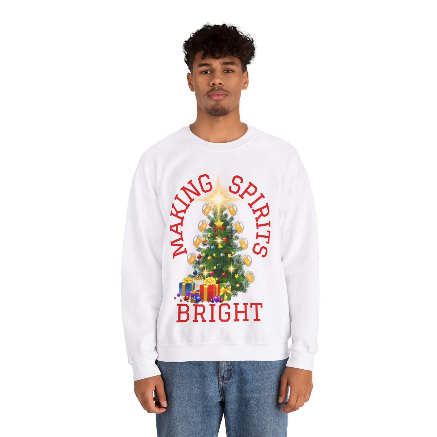 Making Spirits Bright - Unisex Heavy Blend™ Crewneck Sweatshirt