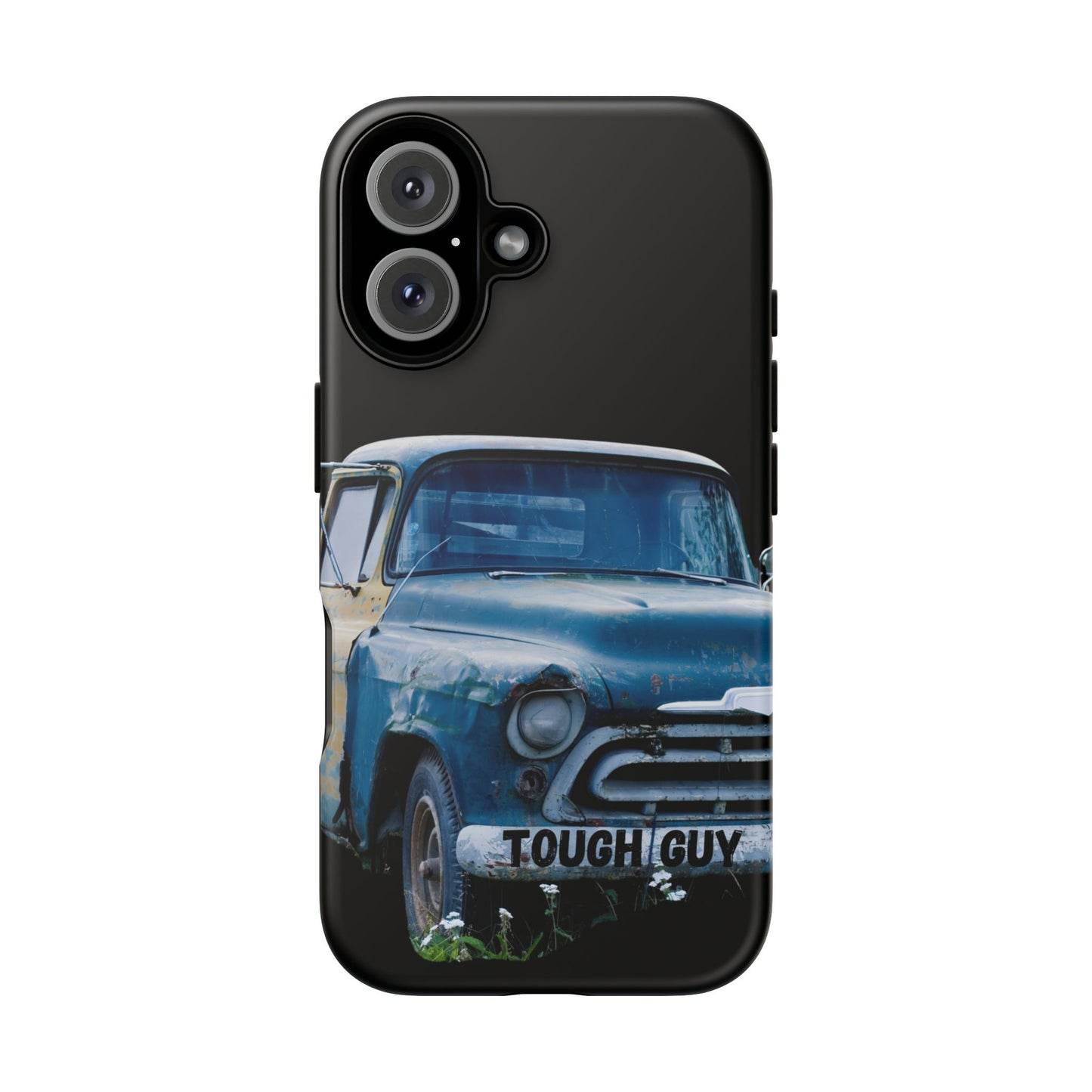 Phone Case iPhone 16/15/14 - Old Blue & Yellow Truck Tough Guy Tough Case