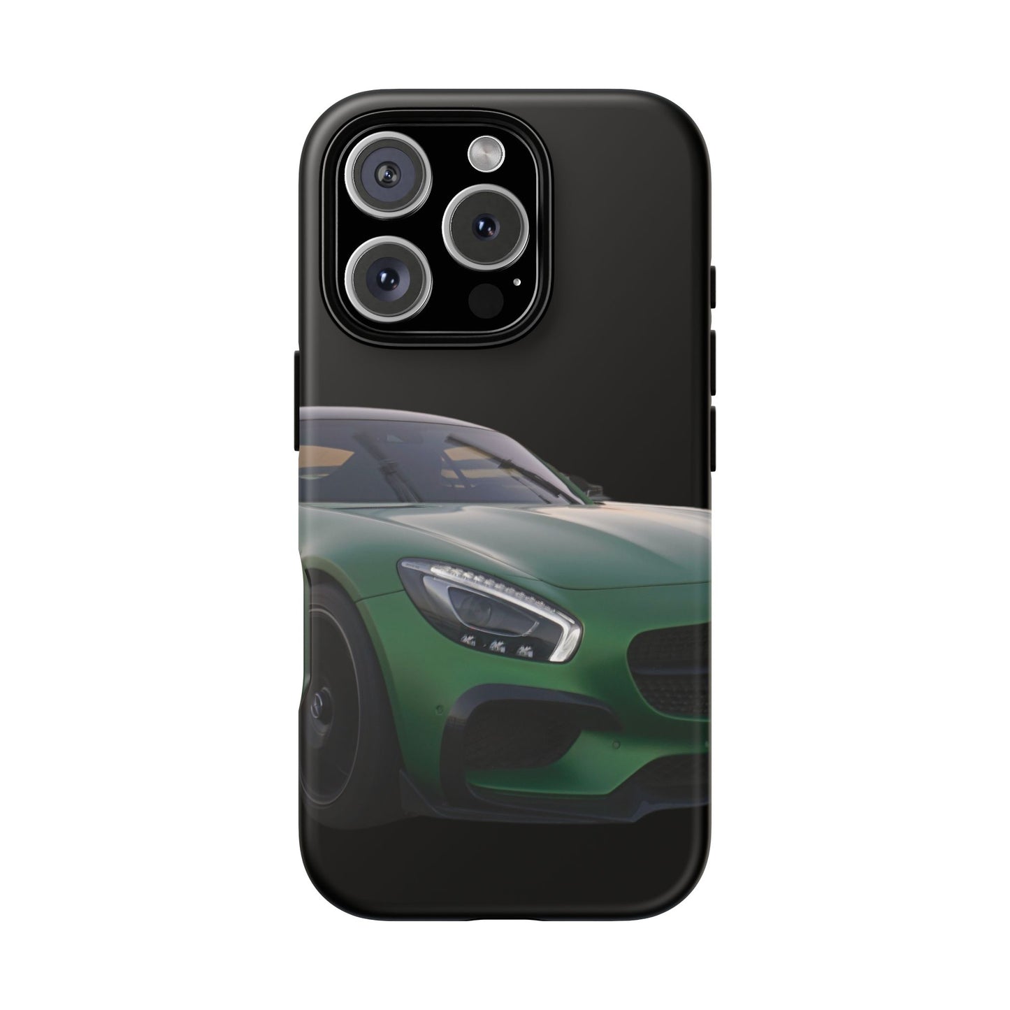 Phone Case iPhone 16/15/14 - Green Luxury Car Tough Case