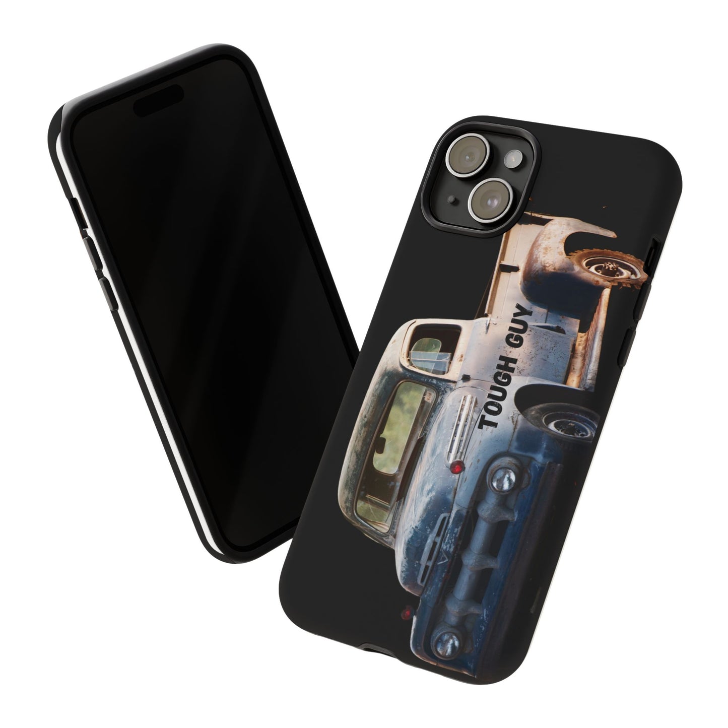 Phone Case iPhone 16/15/14 - Tough Guy Old Truck Blue Tough Case