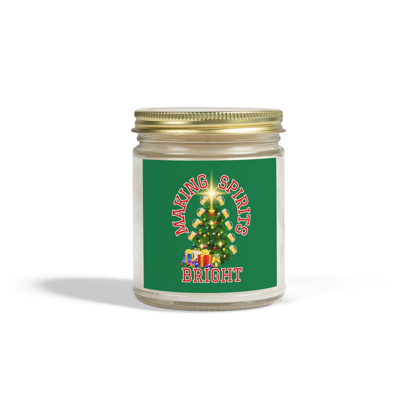 Making Spirits Bright - Scented Candles, Coconut Apricot Wax, 9oz