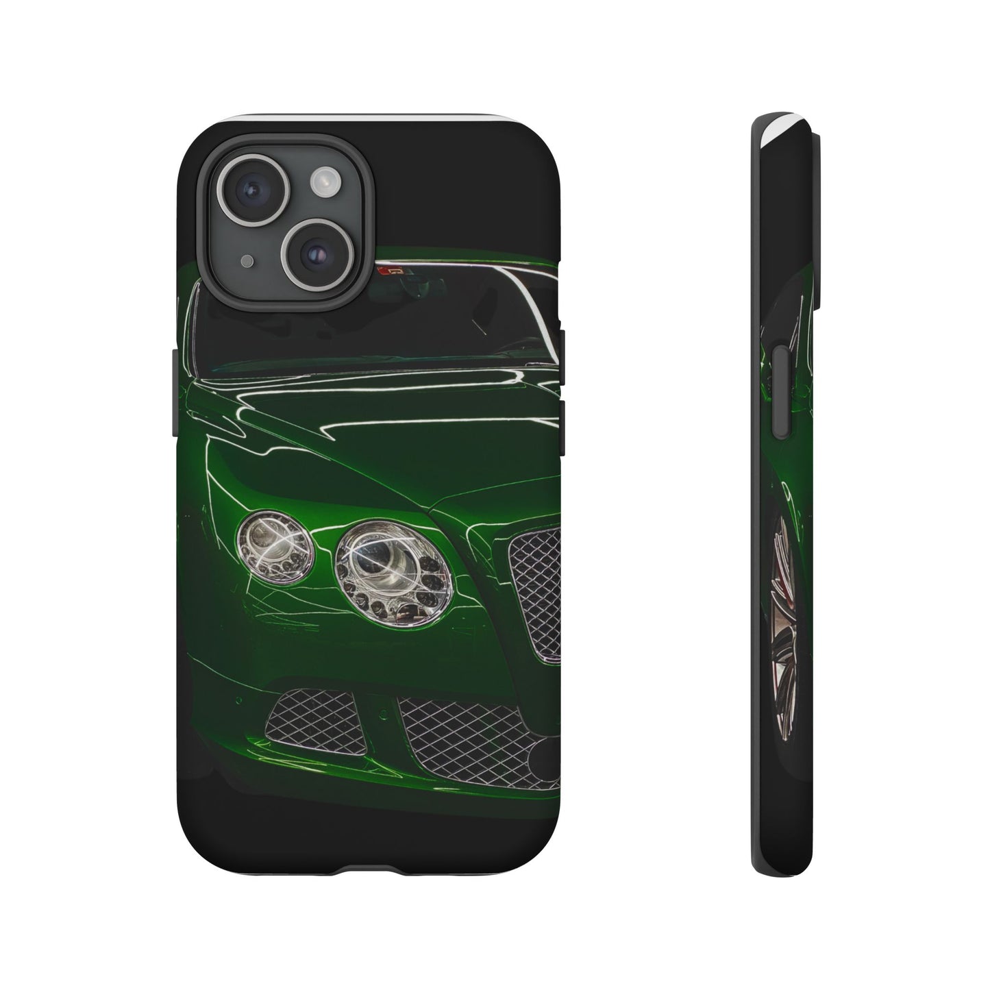 Phone Case iPhone 16/15/14 - Green Luxury Car Tough Case