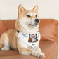 Happy "Hallowoof" - MEDIUM Pet Bandana Collar WHITE 08