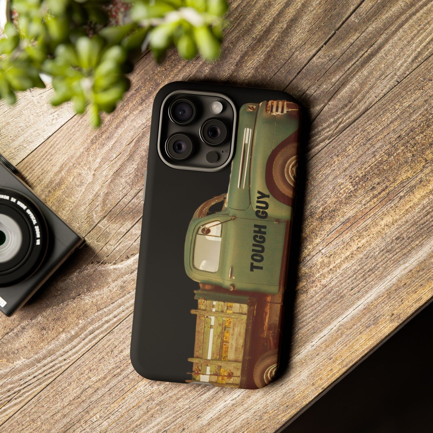 Phone Case iPhone 16/15/14 - Tough Guy Old Green Truck Tough Case