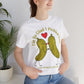 Pickle Couple T-Shirt for Female & Male — "I'm So Glad I Pickled You - I Love Being in Your Jar" Cute Couples Tee