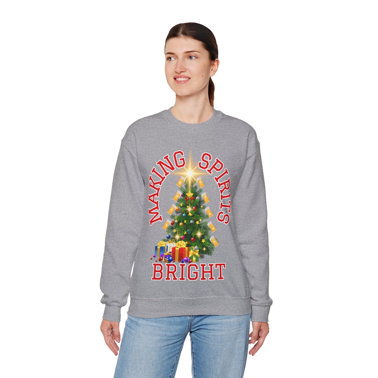 Making Spirits Bright - Unisex Heavy Blend™ Crewneck Sweatshirt