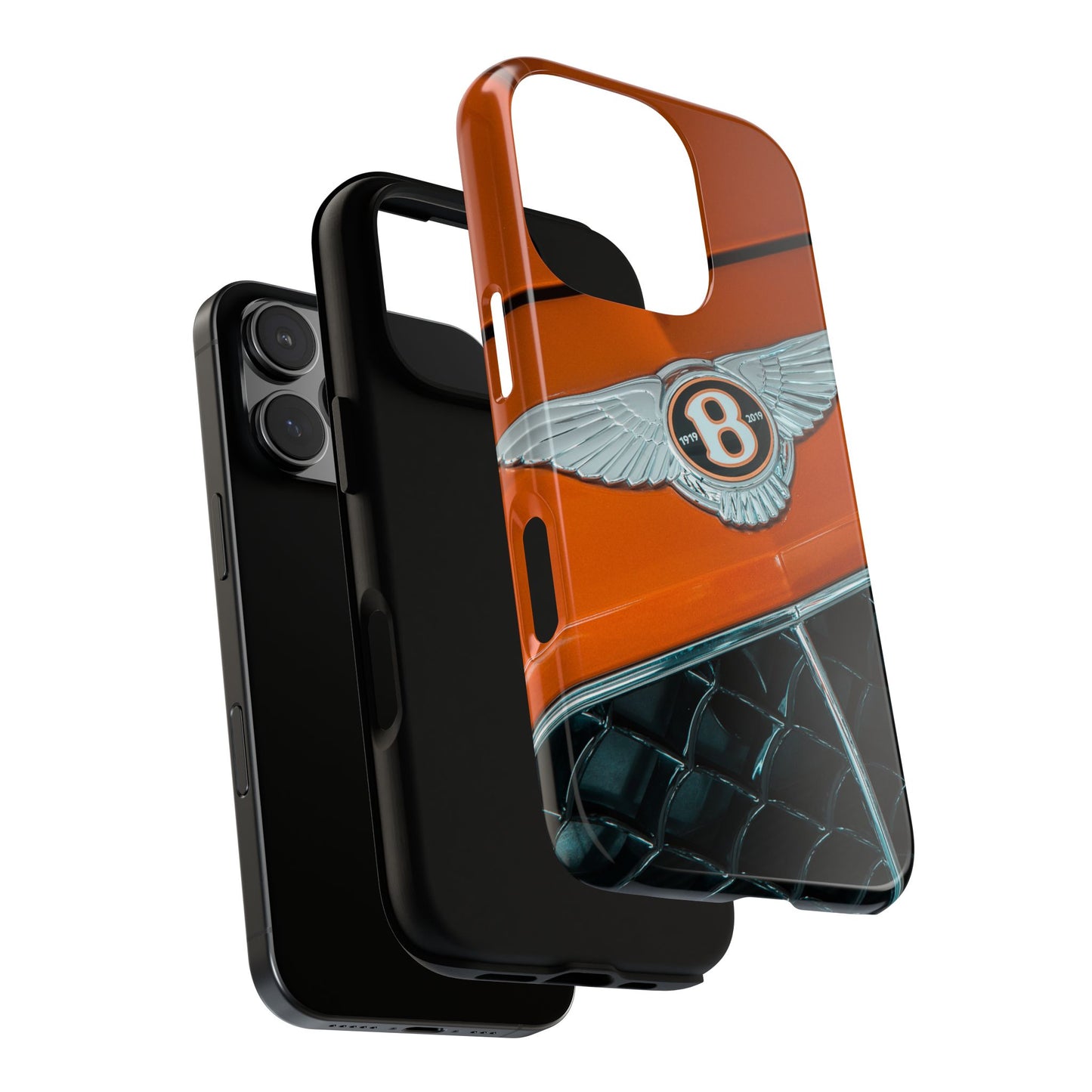 Phone Case iPhone 16/15/14 - Orange Luxury Car Tough Case