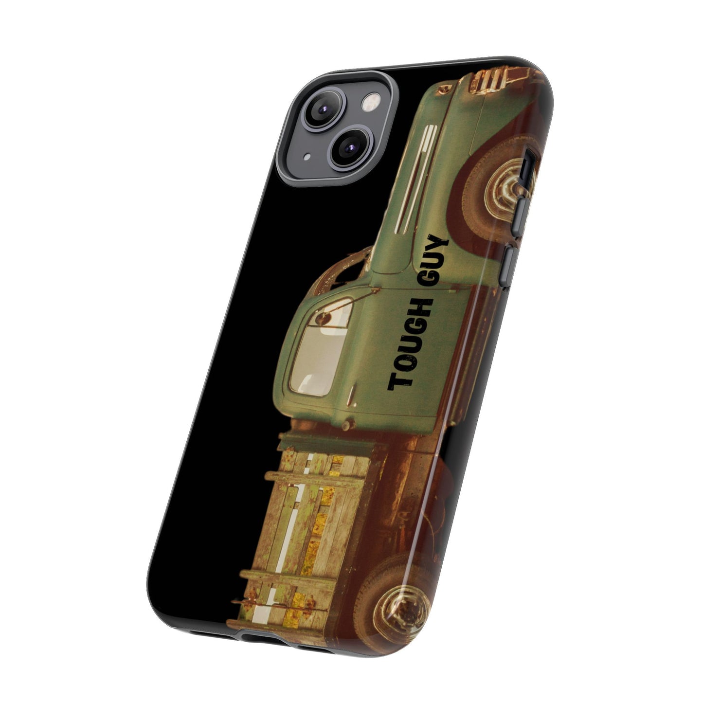 Phone Case iPhone 16/15/14 - Tough Guy Old Green Truck Tough Case