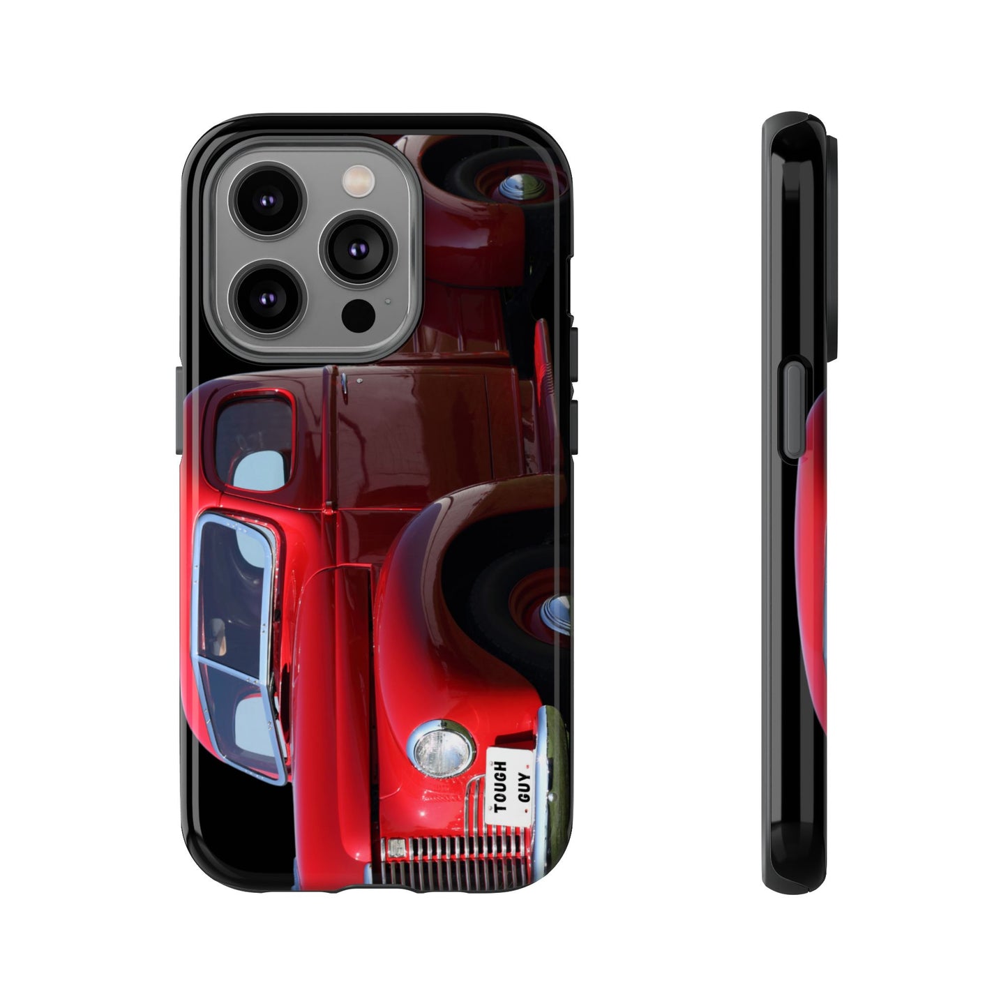 Phone Case iPhone 16/15/14 - Tough Guy Vintage Red Truck Tough Case