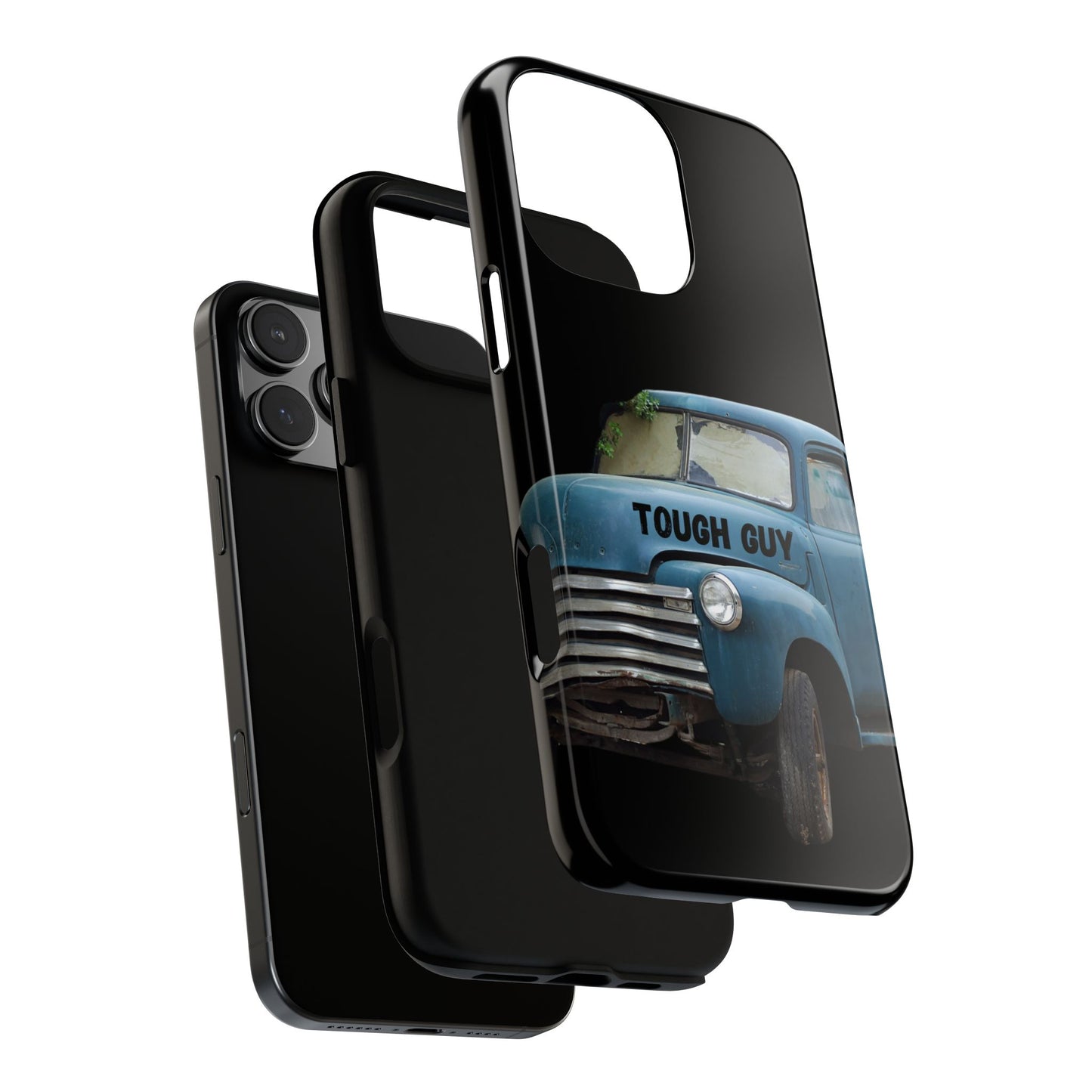 Phone Case iPhone 16/15/14 - Old Blue Truck Tough Guy Tough Case