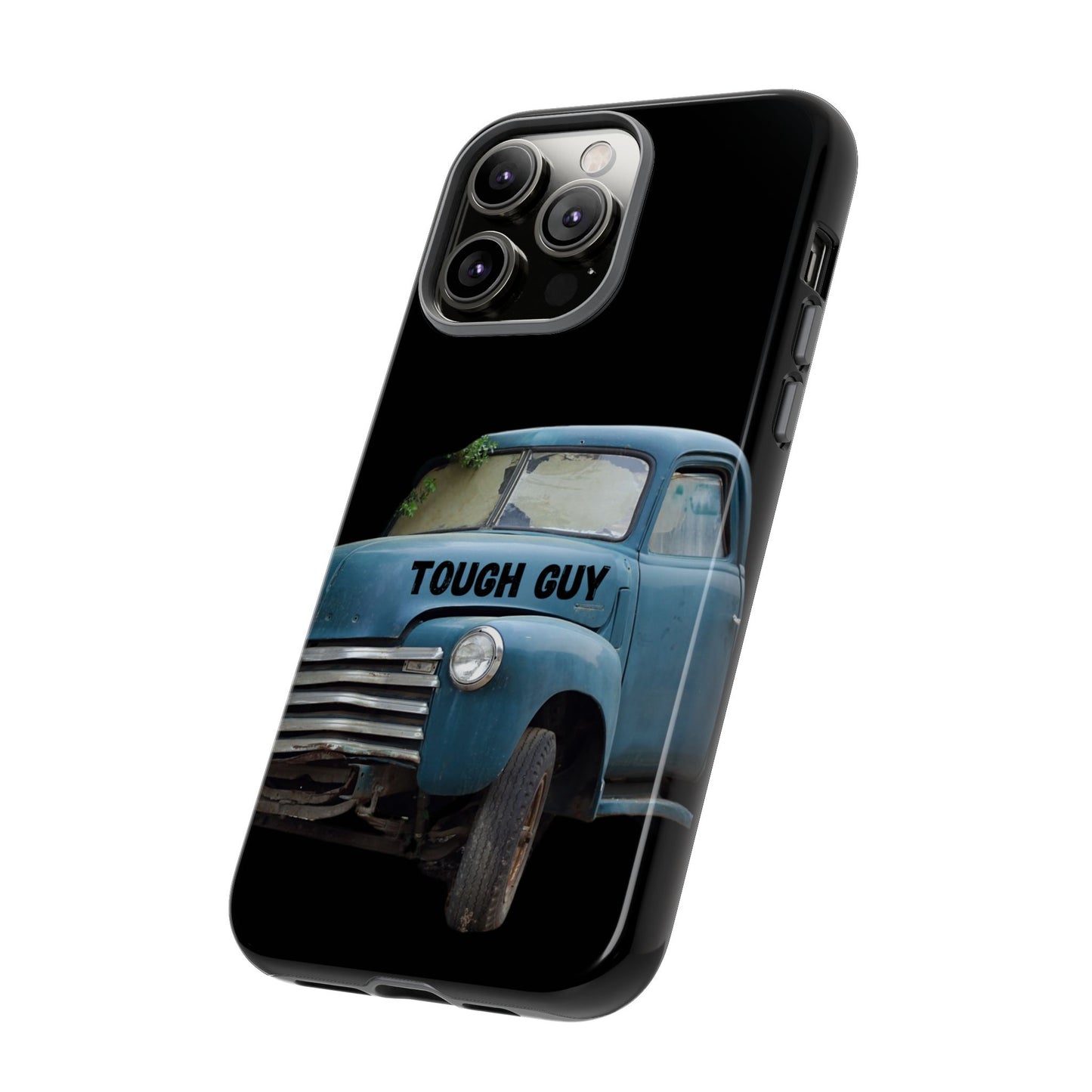 Phone Case iPhone 16/15/14 - Old Blue Truck Tough Guy Tough Case