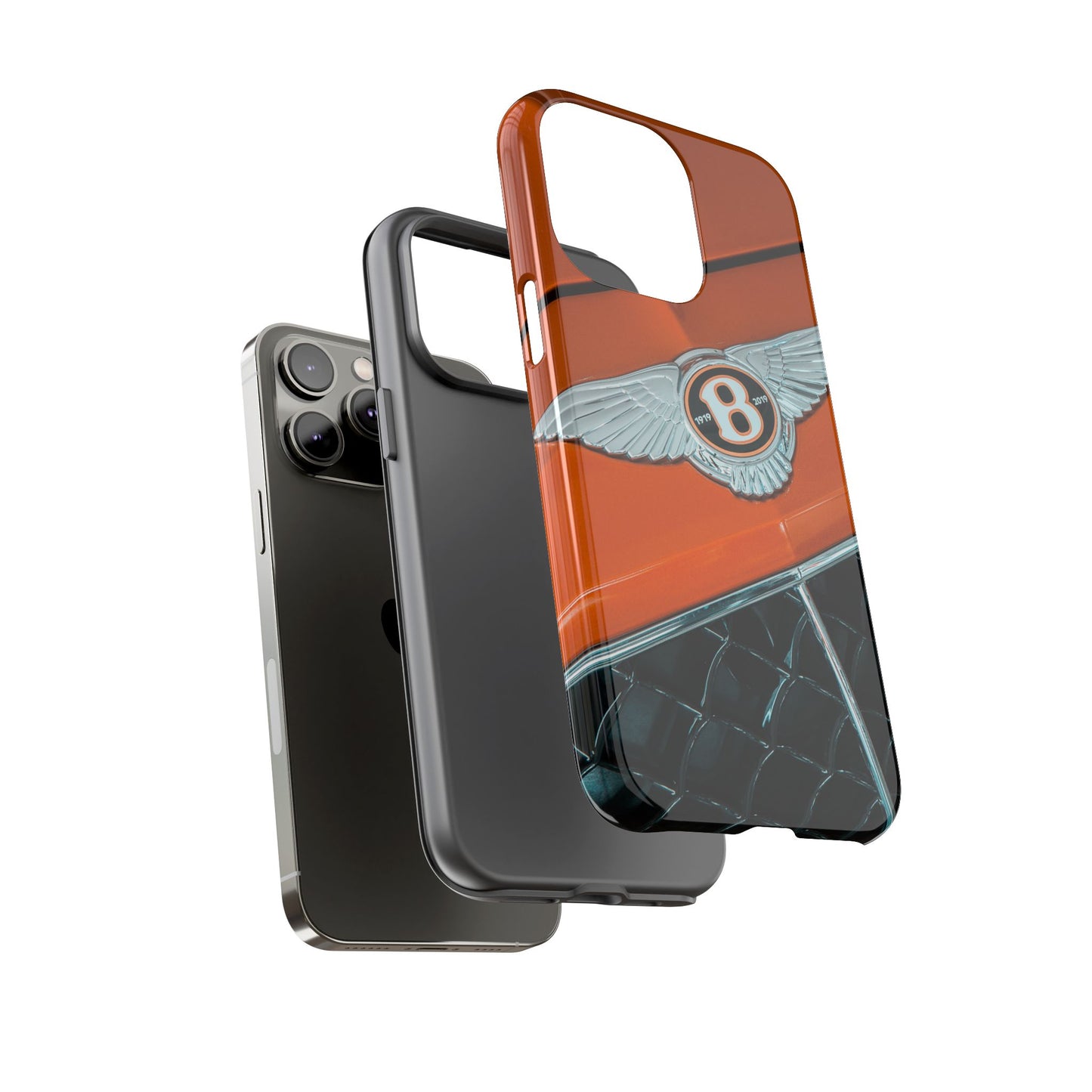 Phone Case iPhone 16/15/14 - Orange Luxury Car Tough Case