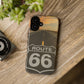 Phone Case iPhone 16/15/14 - Vintage Route 66 Tough Case
