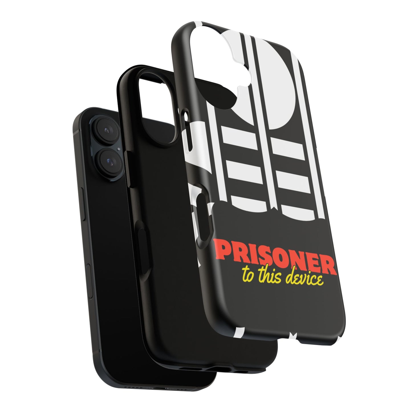 Phone Case iPhone 16/15/14 - Funny Prisoner to this Device Tough Case