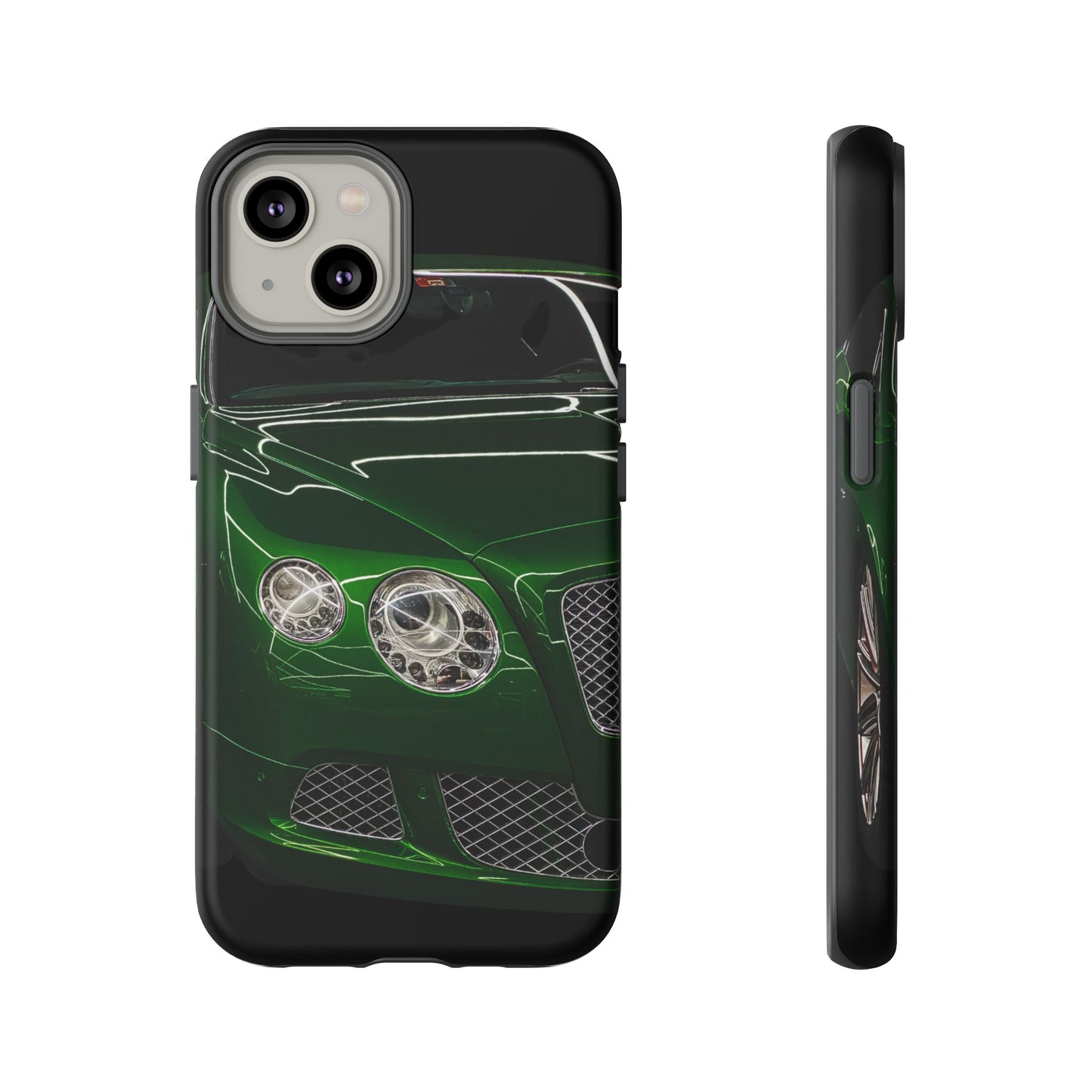 Phone Case iPhone 16/15/14 - Green Luxury Car Tough Case