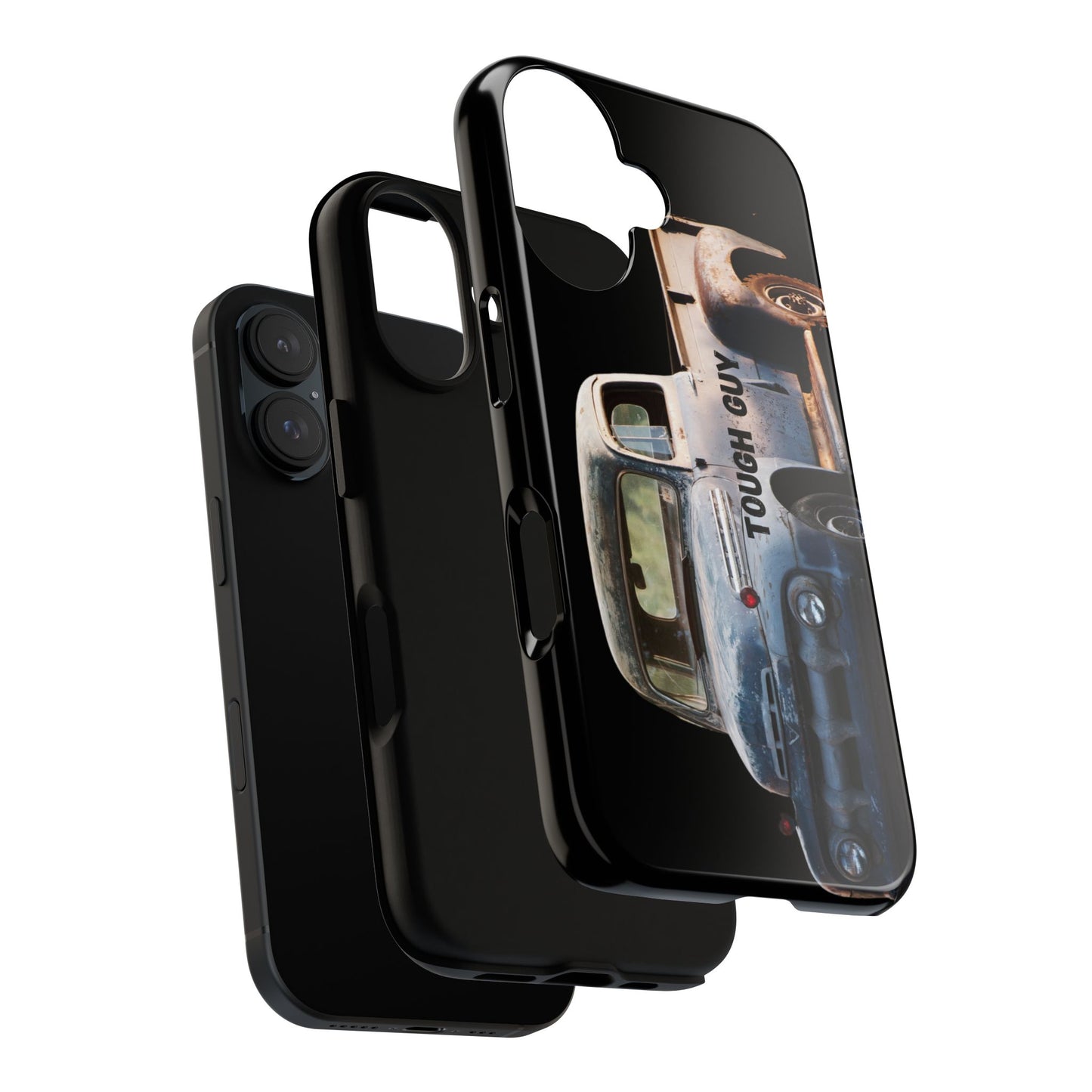 Phone Case iPhone 16/15/14 - Tough Guy Old Truck Blue Tough Case