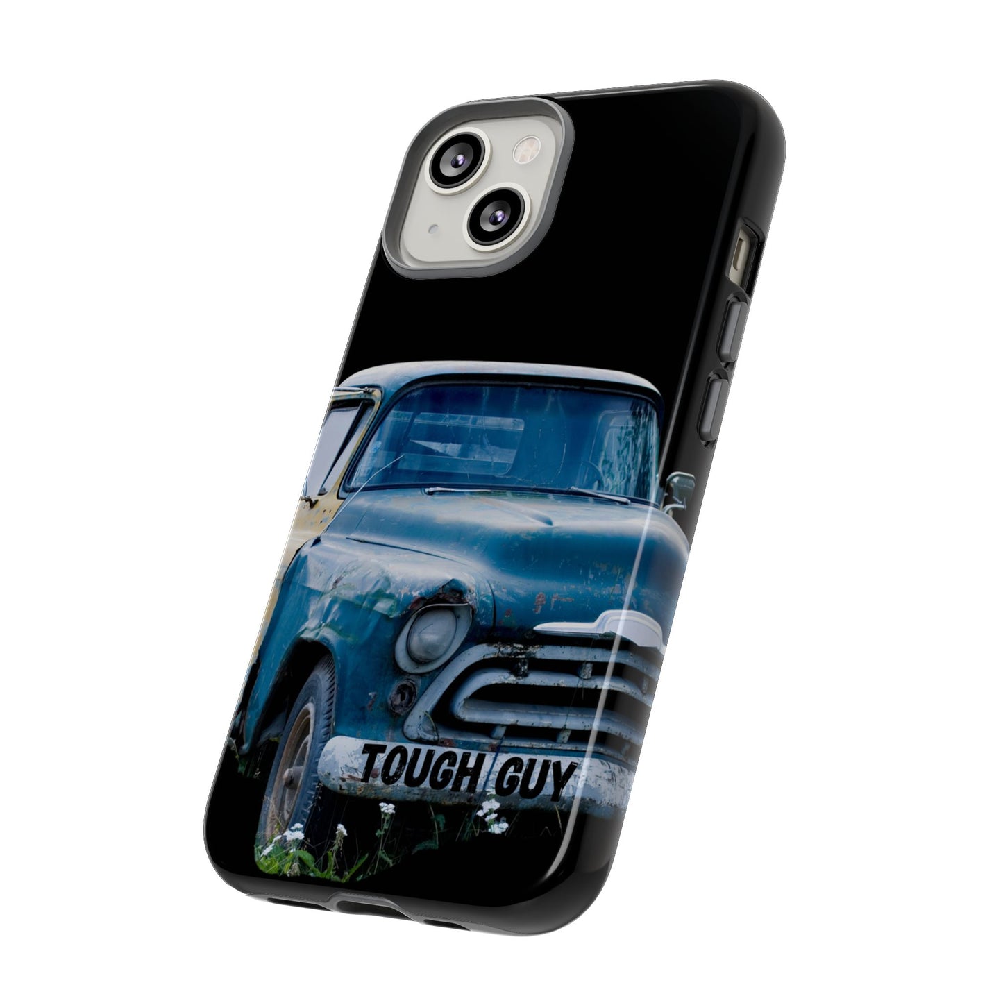 Phone Case iPhone 16/15/14 - Old Blue & Yellow Truck Tough Guy Tough Case