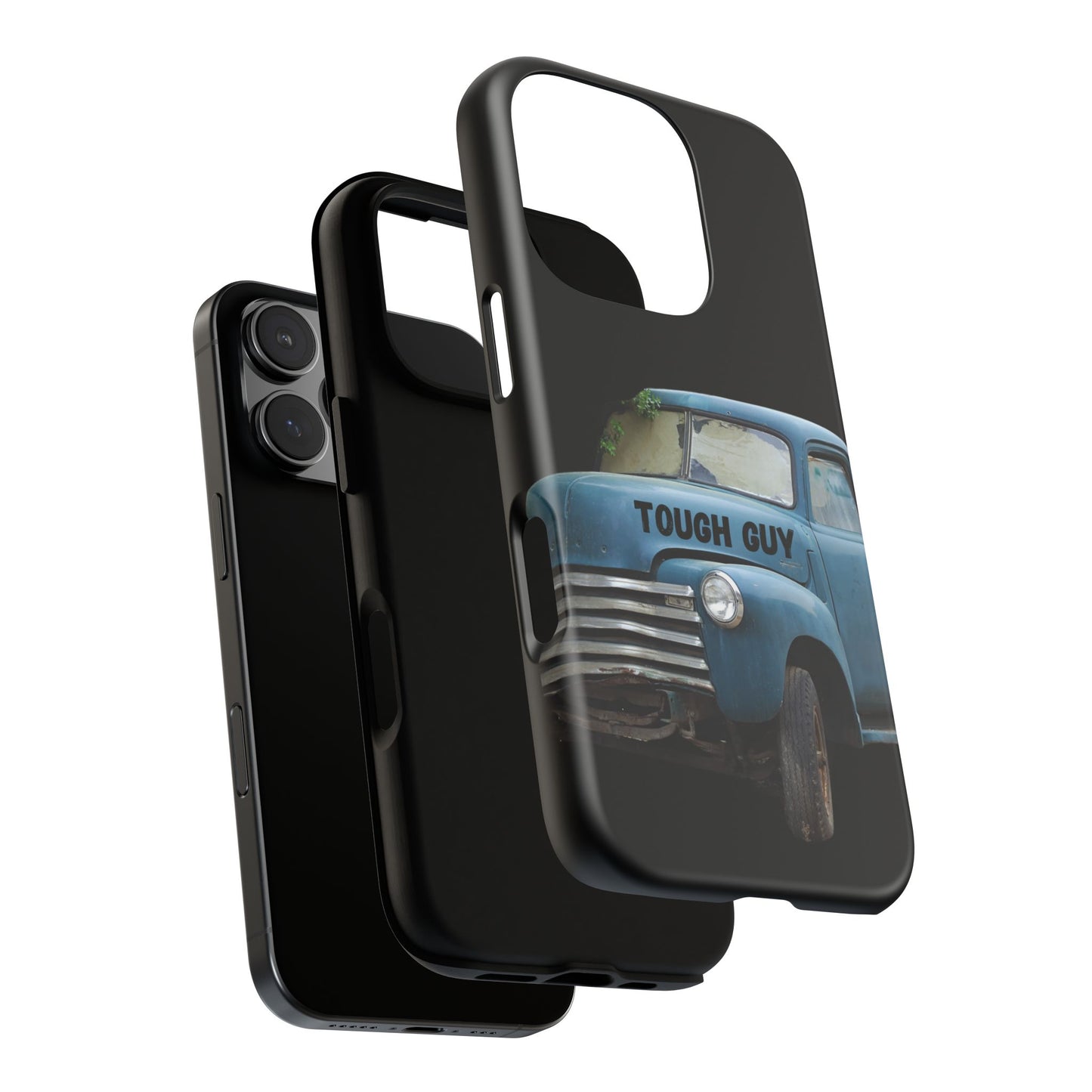 Phone Case iPhone 16/15/14 - Old Blue Truck Tough Guy Tough Case