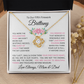 To Our Daughter(s) — Beautiful Love Knot Necklace & PERSONALIZED Heartwarming Message from Mom & Dad (Only, First-Born, Second, Third, Fourth, Fifth, or Twins)