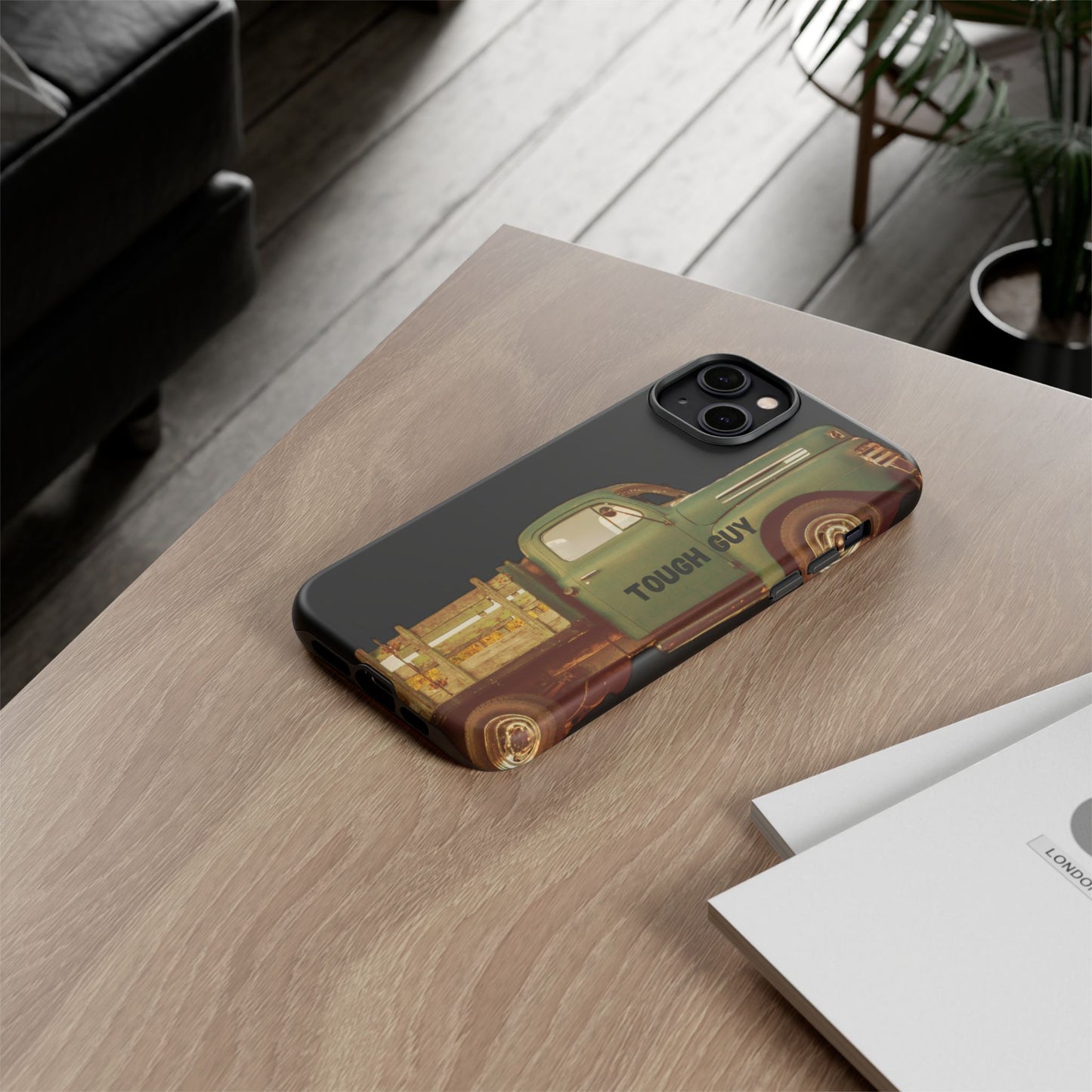 Phone Case iPhone 16/15/14 - Tough Guy Old Green Truck Tough Case