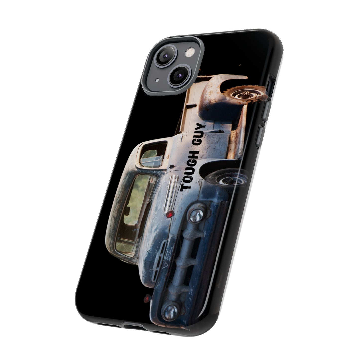 Phone Case iPhone 16/15/14 - Tough Guy Old Truck Blue Tough Case