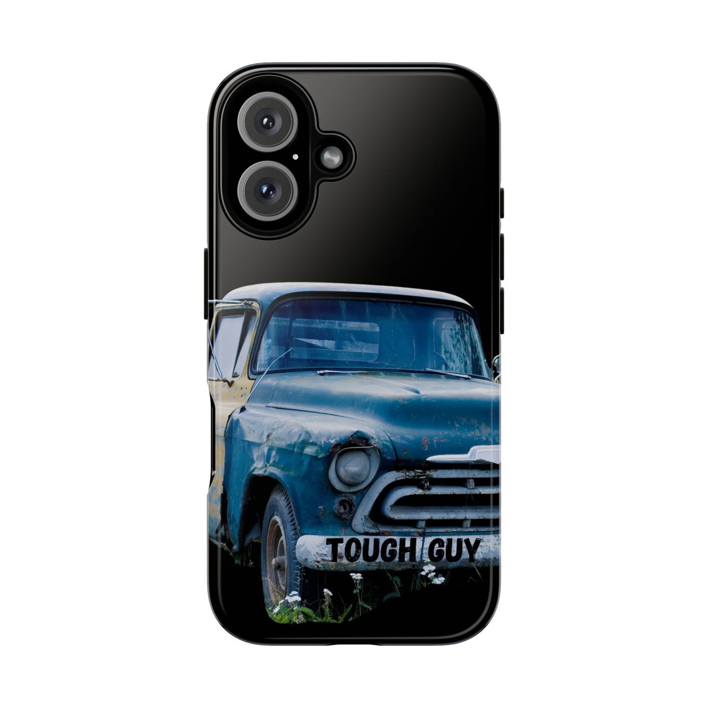 Phone Case iPhone 16/15/14 - Old Blue & Yellow Truck Tough Guy Tough Case