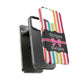 Phone Case iPhone 16/15/14 - Lollipop Stripes & Swipes Tough Case