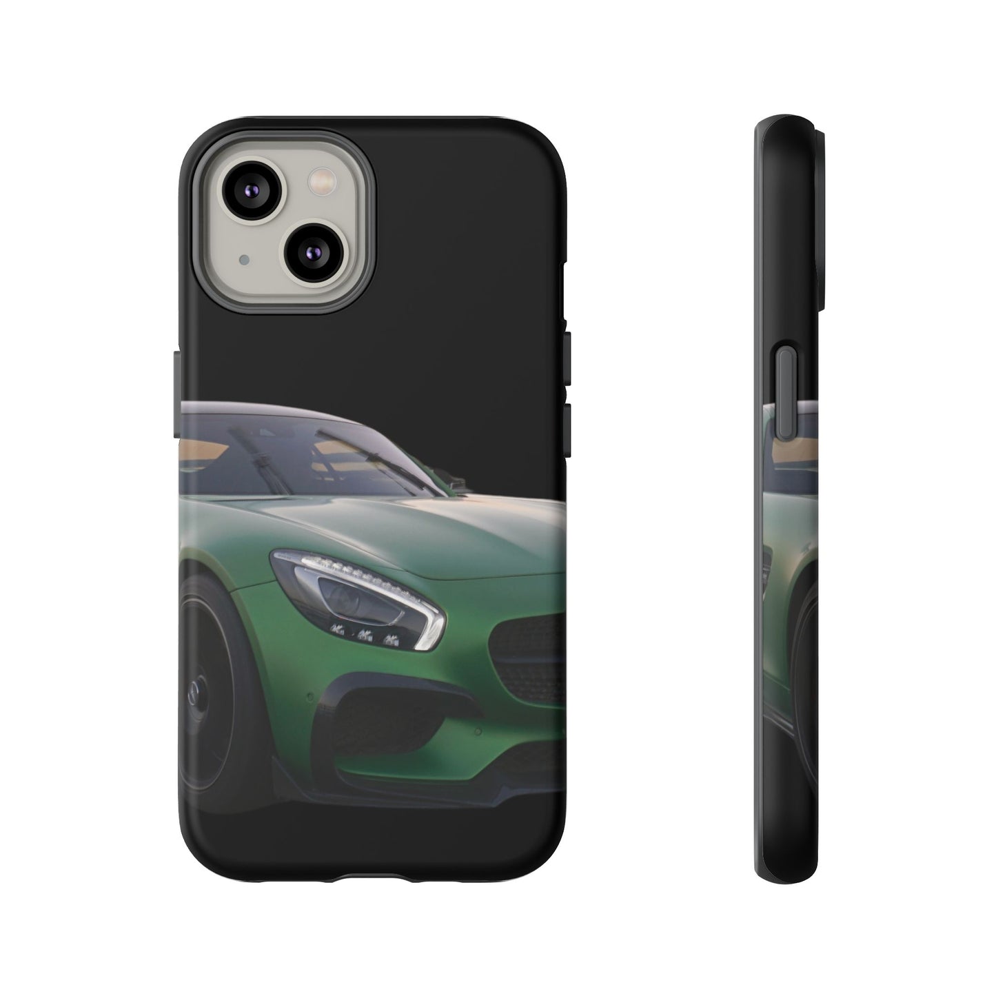 Phone Case iPhone 16/15/14 - Green Luxury Car Tough Case