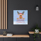 A Message from Rudolph Canvas – "May You Never Be Too Old to Search the Skies on Christmas Eve" Stretched Wall Art