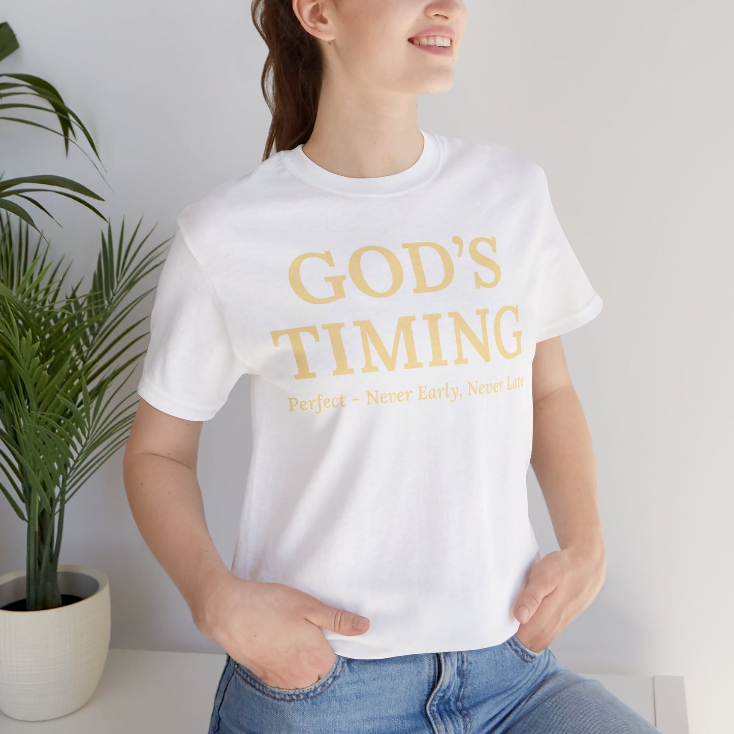 God’s Timing T‑Shirt — Inspirational Faith Tee