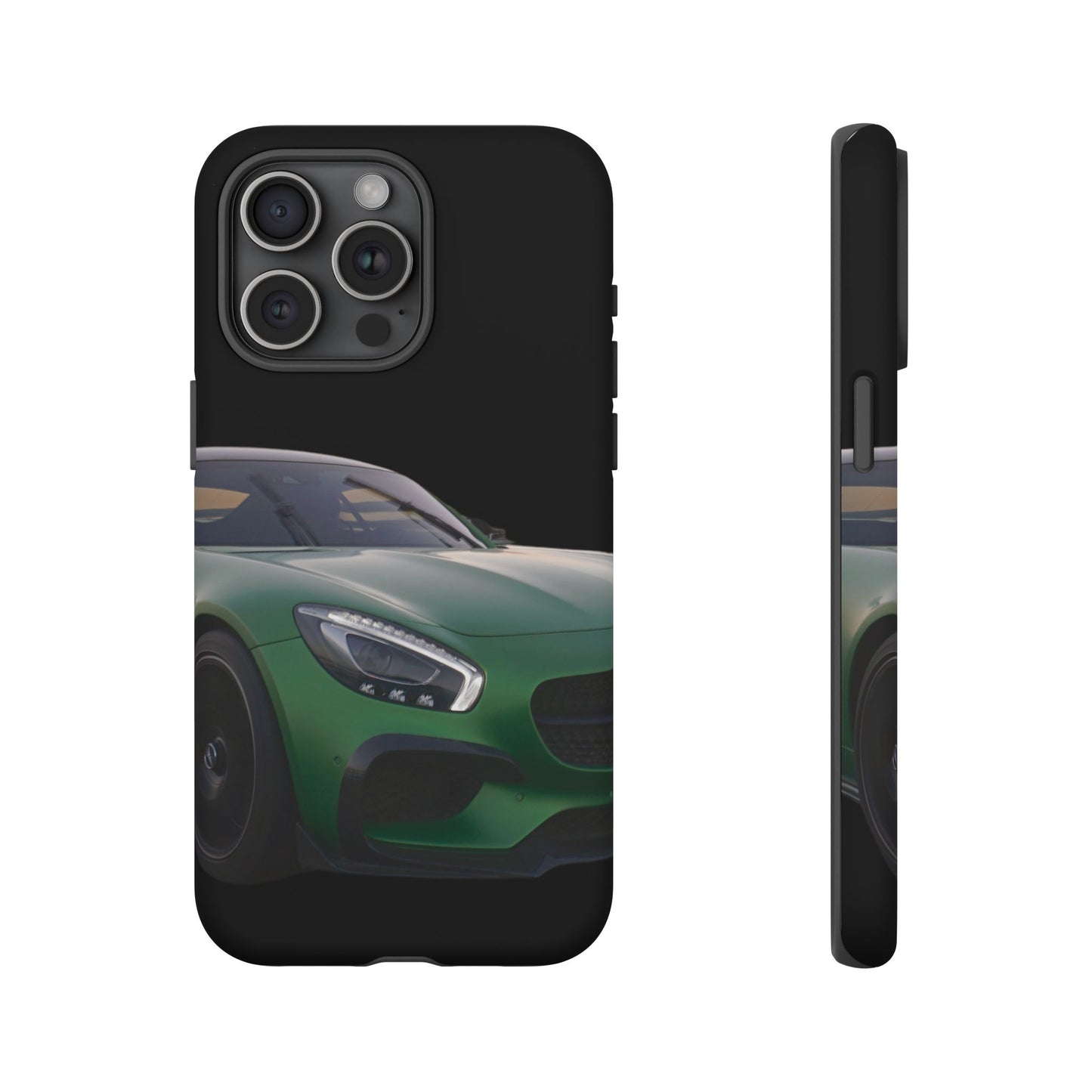 Phone Case iPhone 16/15/14 - Green Luxury Car Tough Case