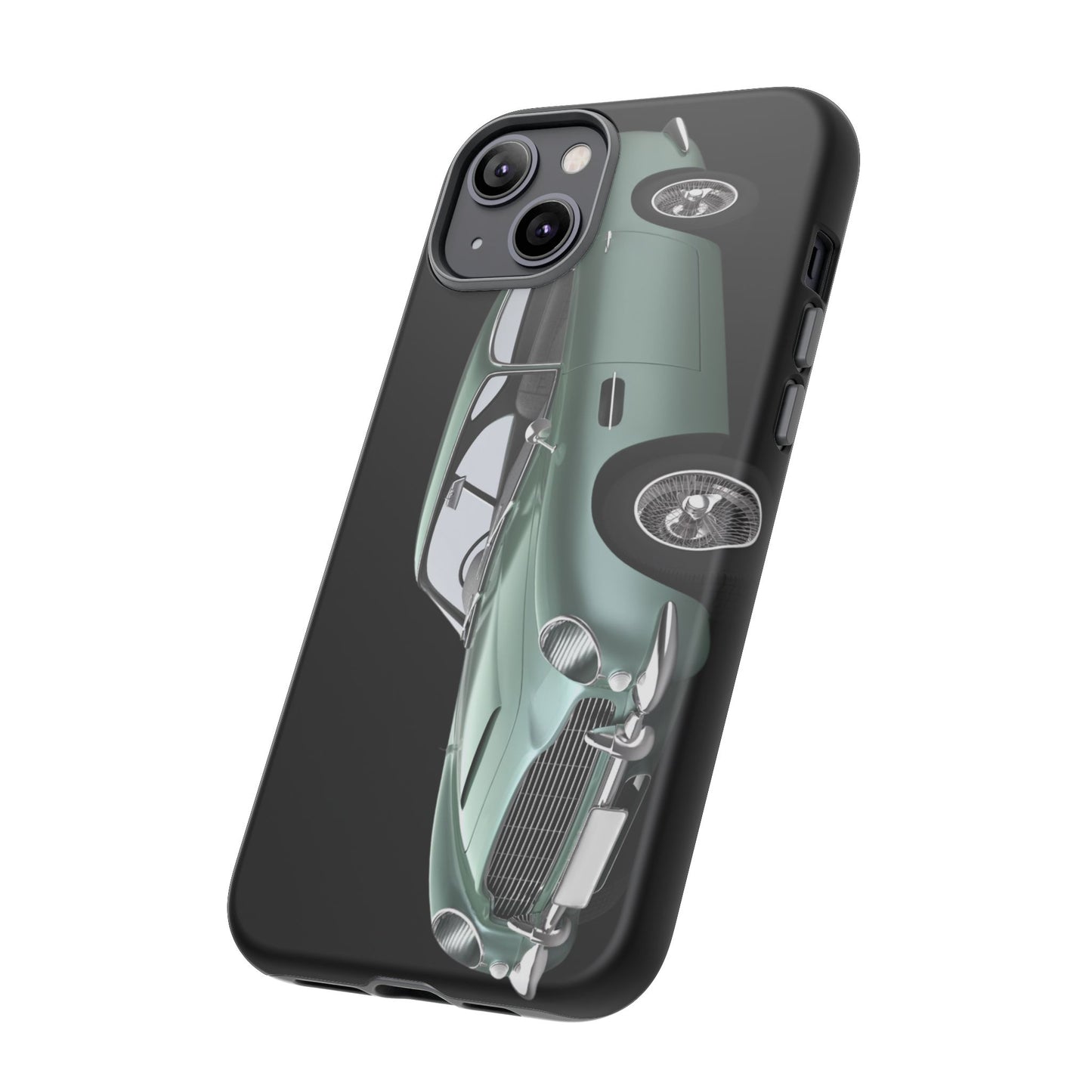 Phone Case iPhone 16/15/14 - Vintage Green Car Tough Case