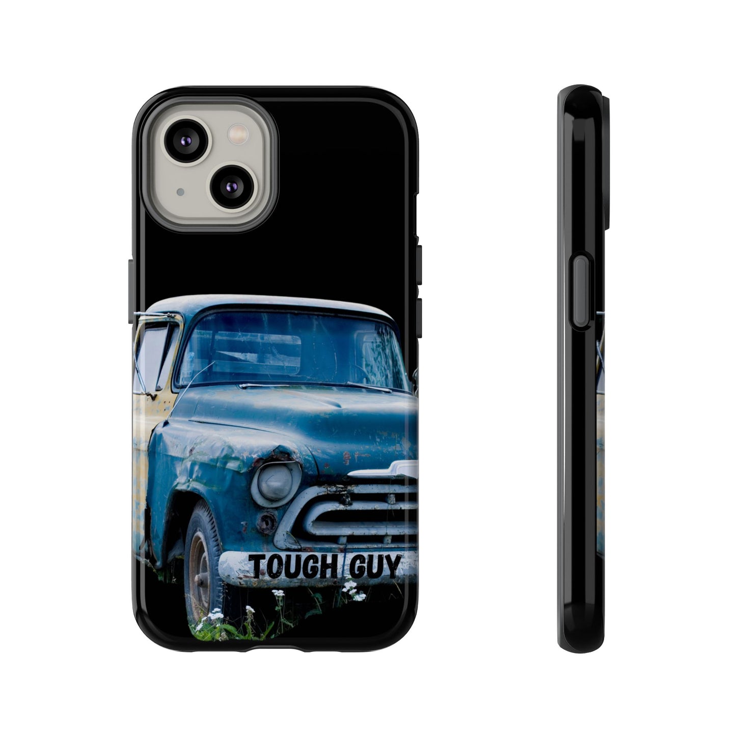 Phone Case iPhone 16/15/14 - Old Blue & Yellow Truck Tough Guy Tough Case