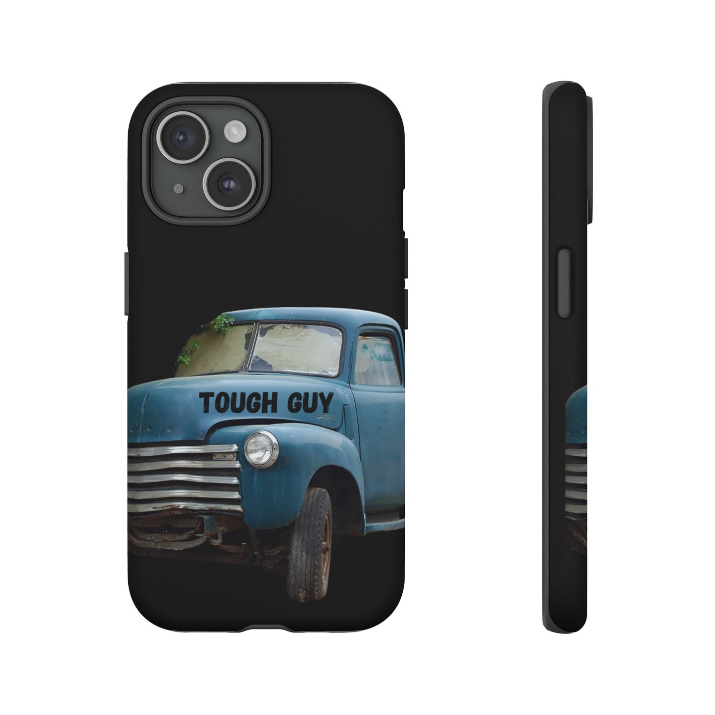 Phone Case iPhone 16/15/14 - Old Blue Truck Tough Guy Tough Case