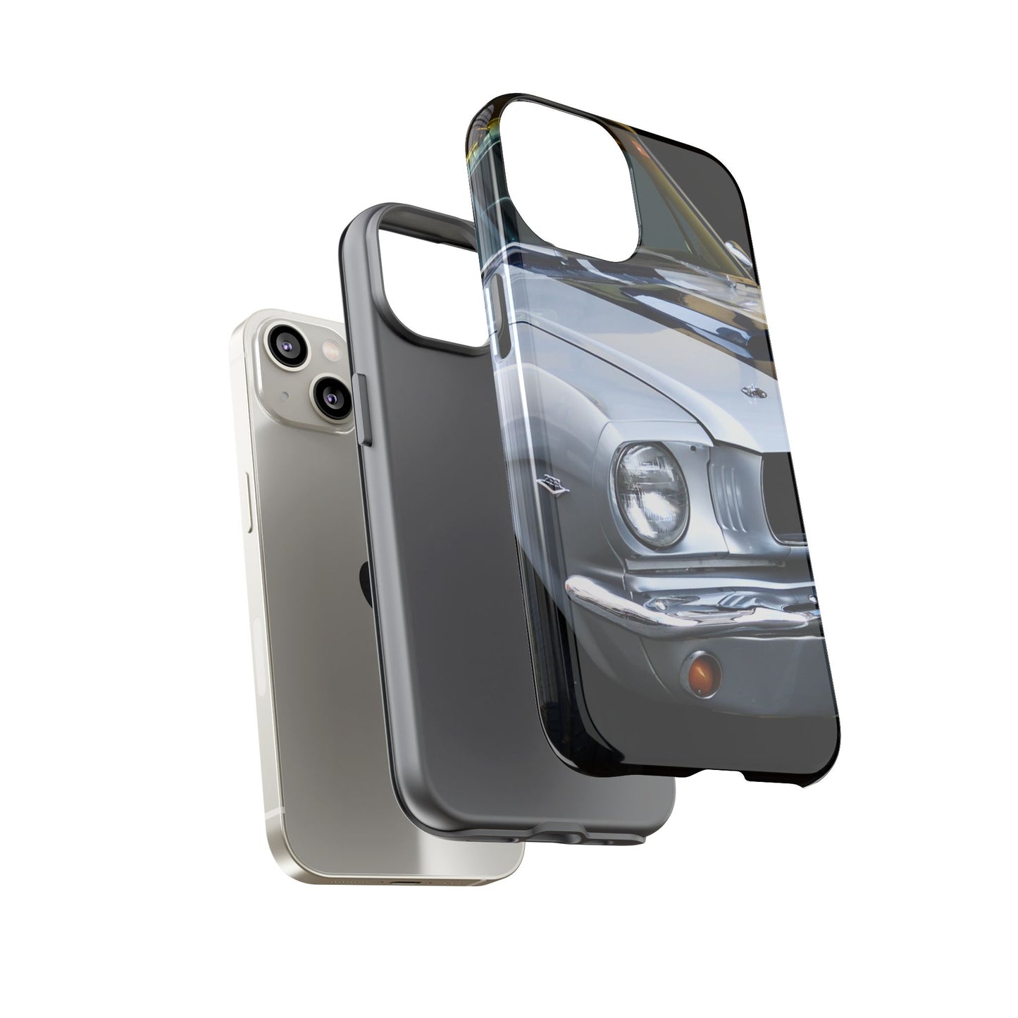 Phone Case iPhone 16/15/14 - Silver Car Tough Case