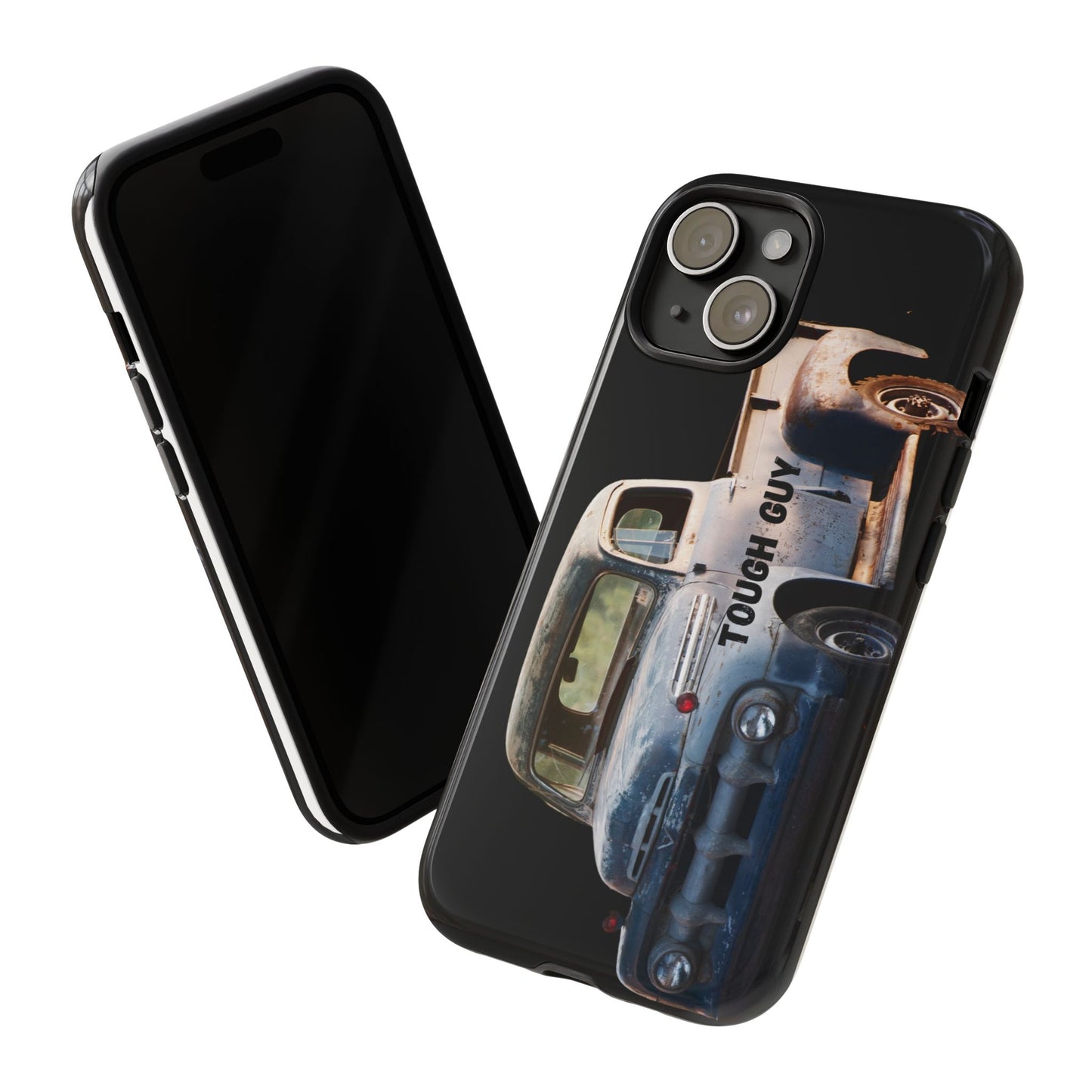 Phone Case iPhone 16/15/14 - Tough Guy Old Truck Blue Tough Case