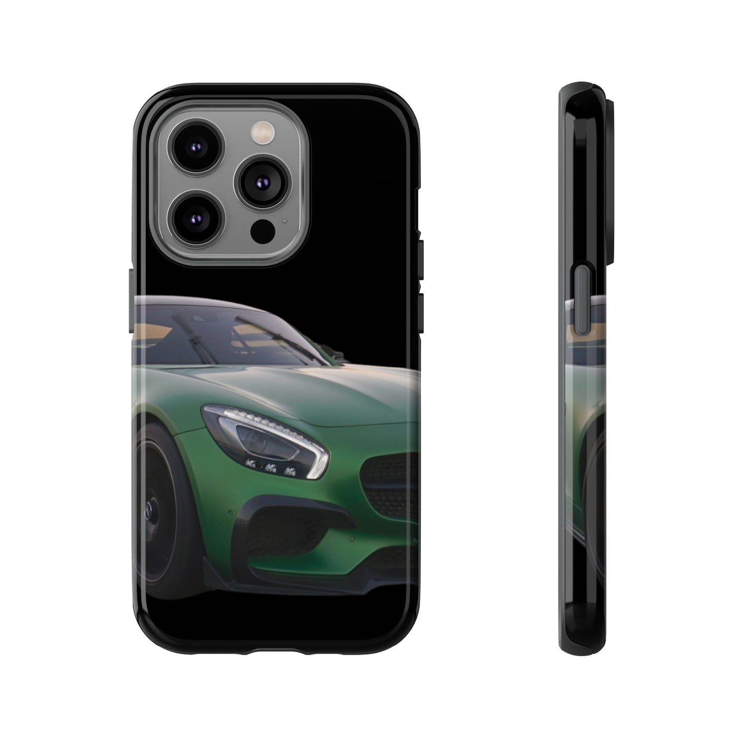 Phone Case iPhone 16/15/14 - Green Luxury Car Tough Case