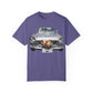 Men's T-Shirt Tough Guy Car with Flowers Design